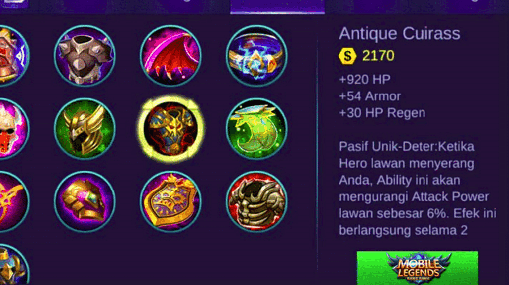 Mobile Legends New Items 