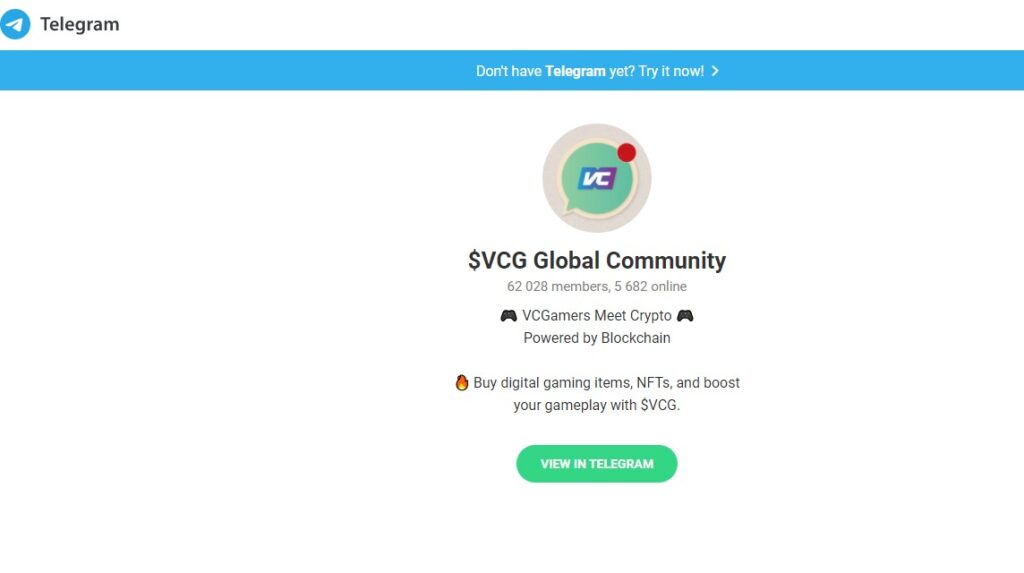 Cara join $VCG Community