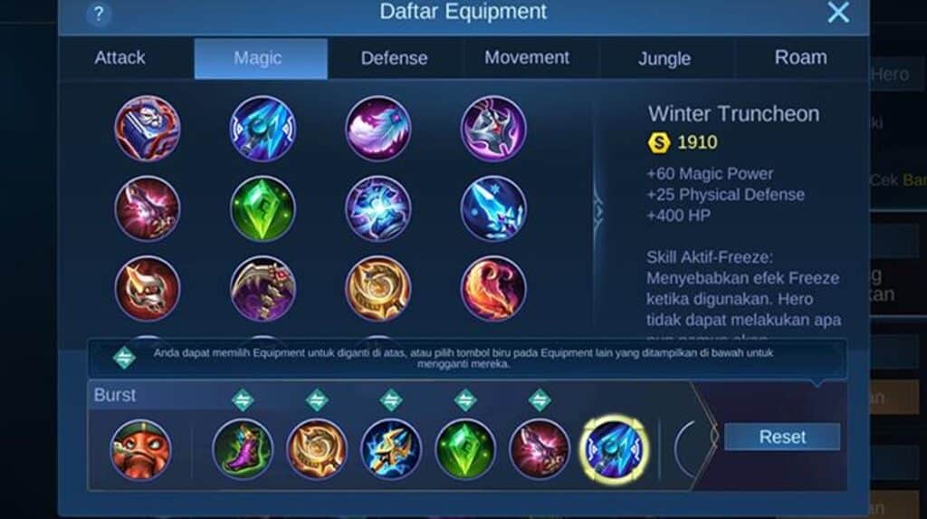 Mobile Legends Defense Items
