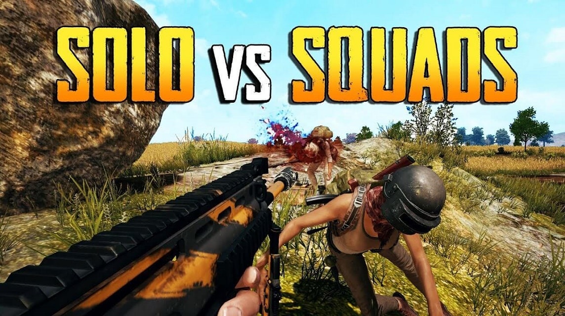 Trik dan Cara Bermain Solo vs Squad PUBG Mobile