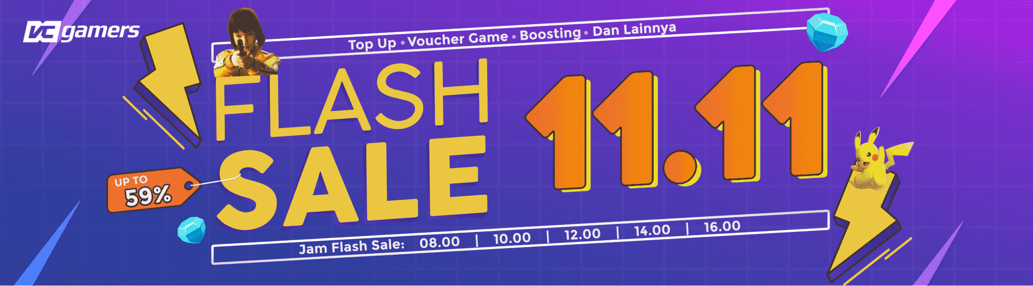 flashsale 11.11 vcgamers