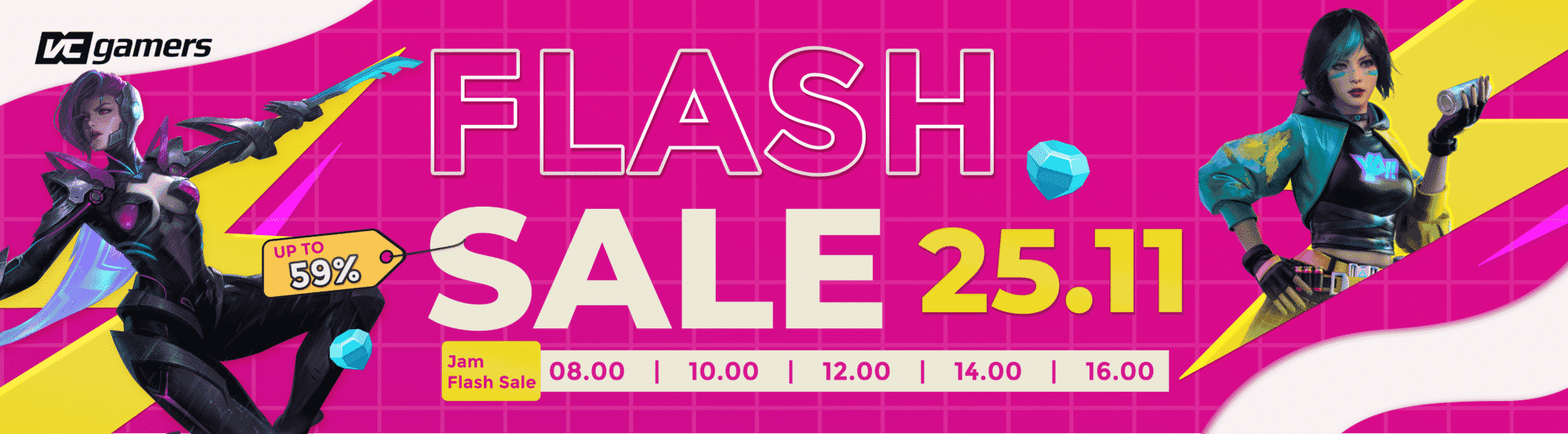 flashsale 25.11 vcgamers