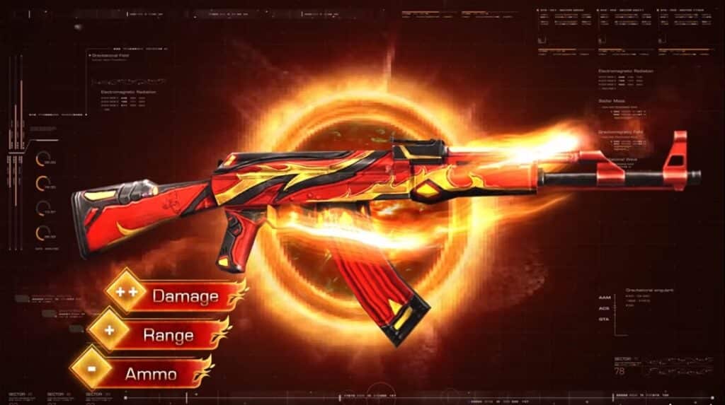 Free Fire AK - Flaming Red 