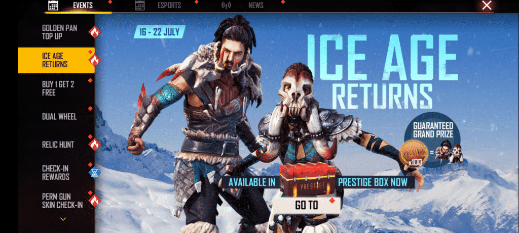 Free Fire Ice Age