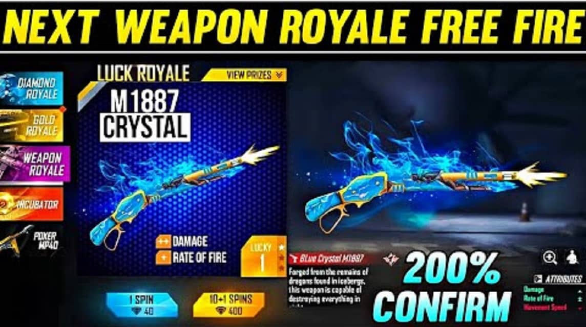 Free Fire New Weapon Royale