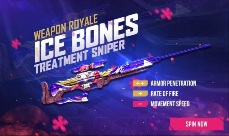 Sniper Ice Bones Treatment di Free Fire