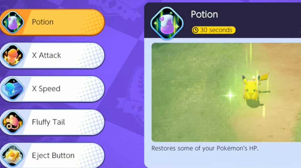 battle item pokemon unite potion 1