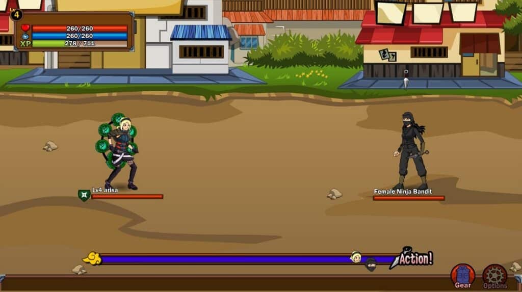 Ninja-Legenden-Gameplay